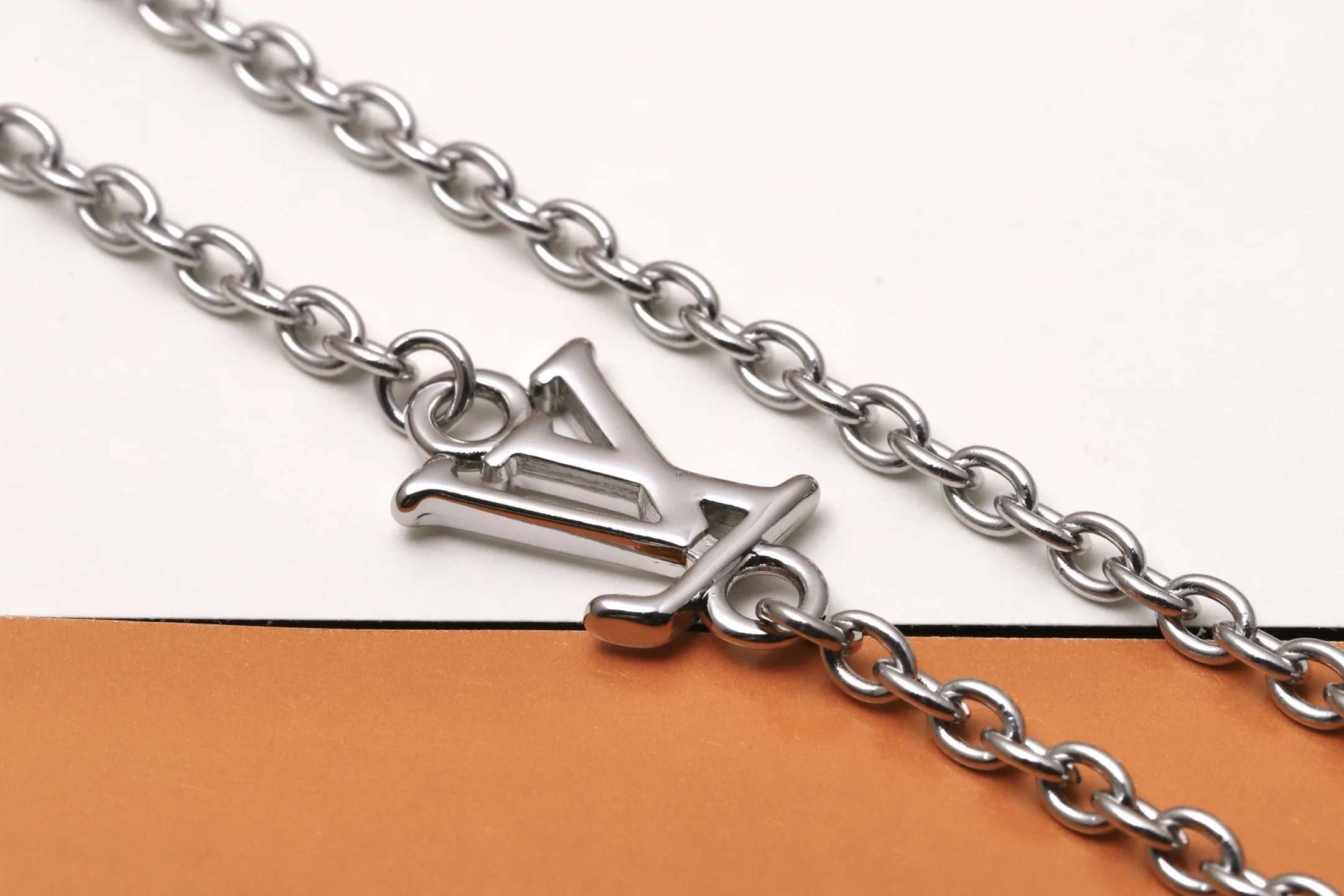 LV Dice Pendant Necklace (Titanium Steel) D10517391 — view 6