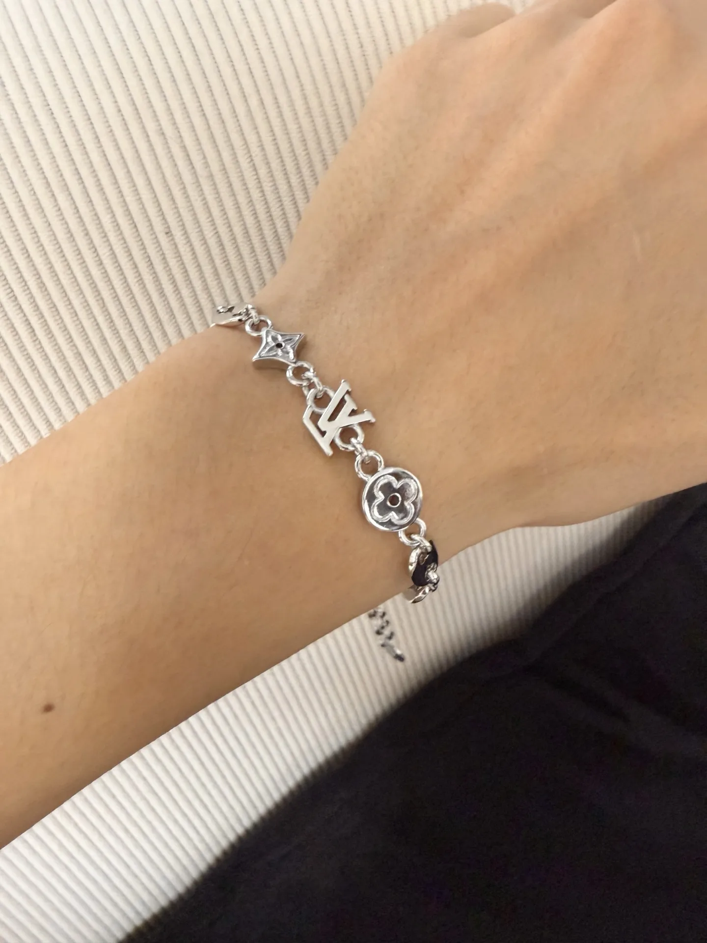LV Sailor Monogram Charm Bracelet (Brass) D12517515 — view 9