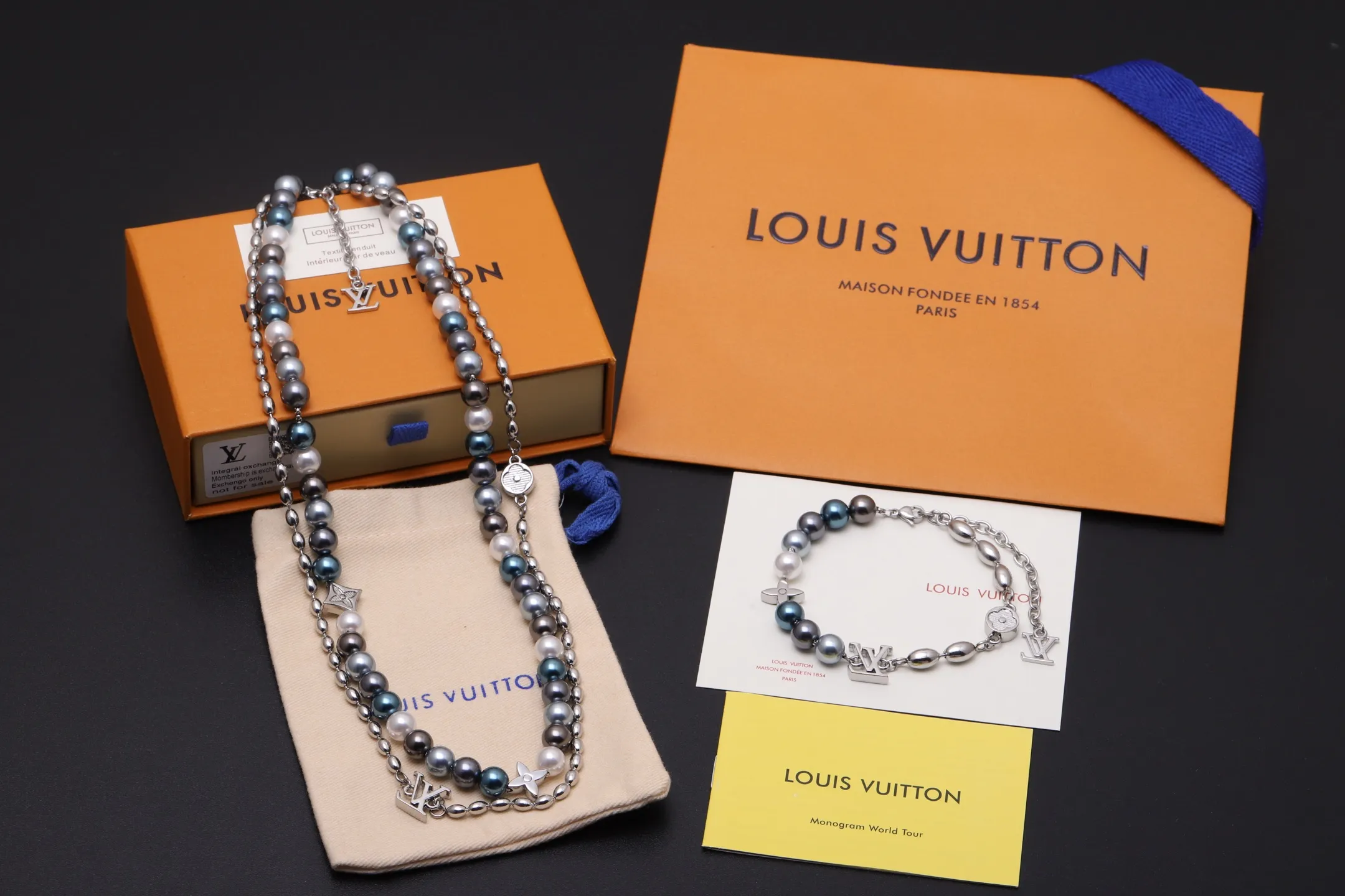 Louis Vuitton Pearls Fusion Monogram Necklace D15517612