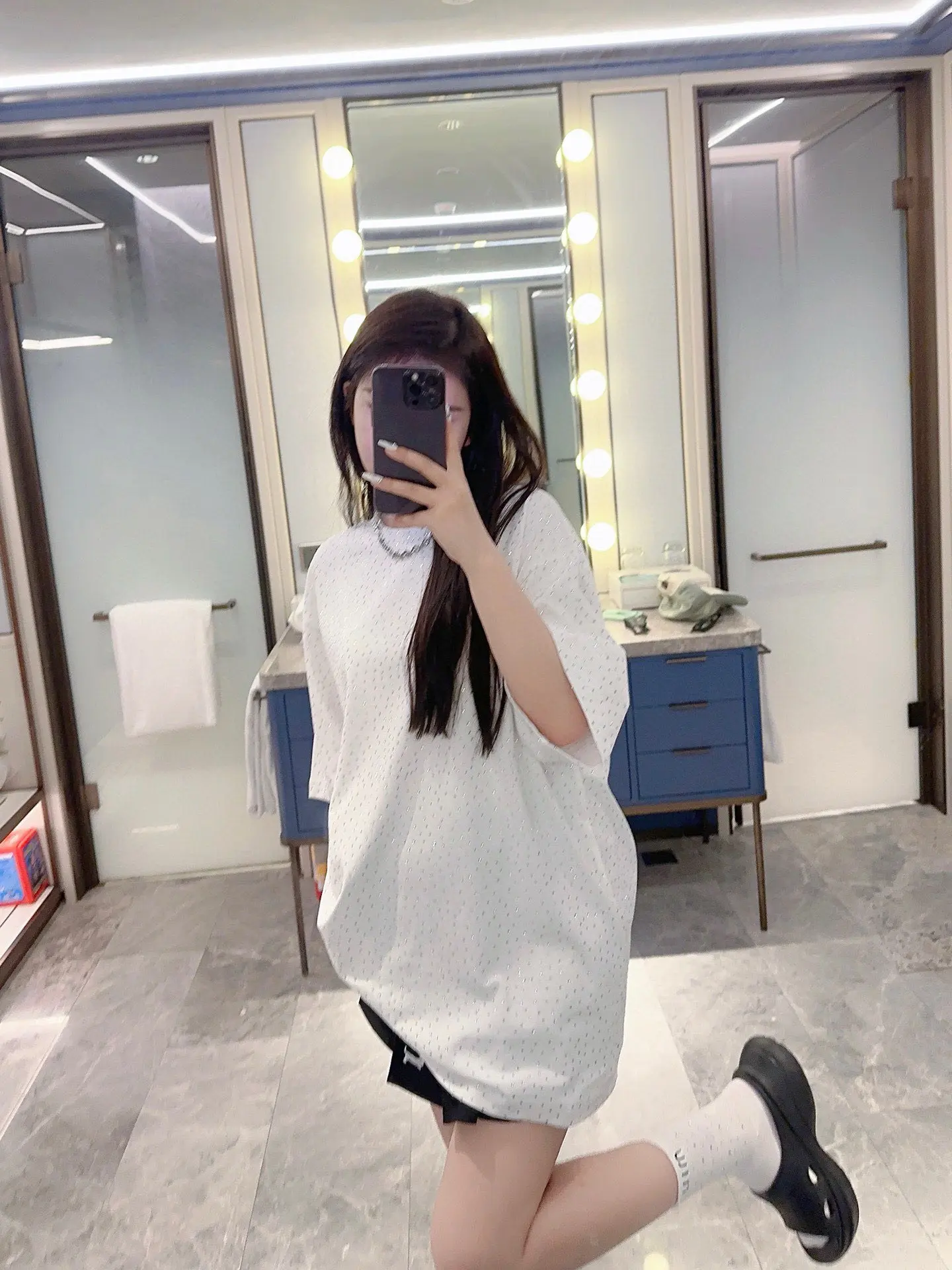 Crystal-Embellished Oversized T-Shirt D14011848 — view 3