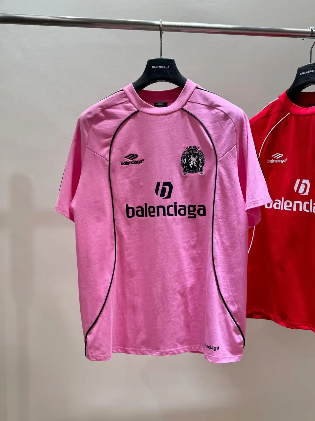 Logo-Print Cotton Jersey Soccer T-Shirt D14011837 — view 3