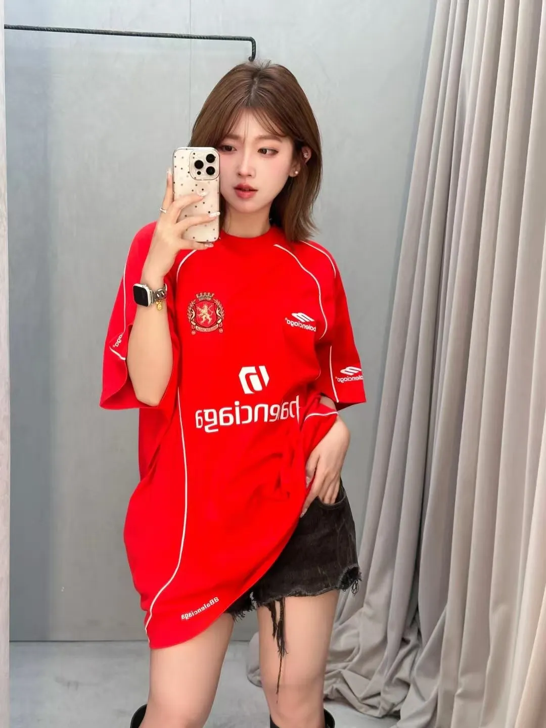 Logo-Print Cotton Jersey Soccer T-Shirt D14011836