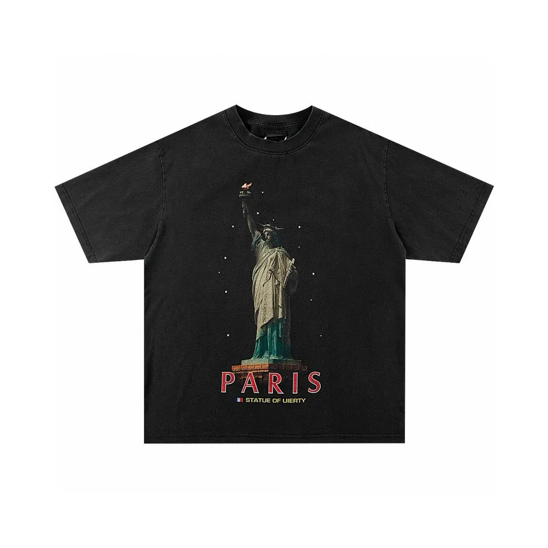 Statue of Liberty Graphic Print T-Shirt D14011834 — view 4