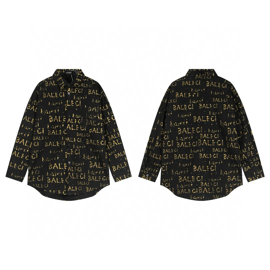 Logo-Print Oversized Button-Down Shirt D14011832 — view 4