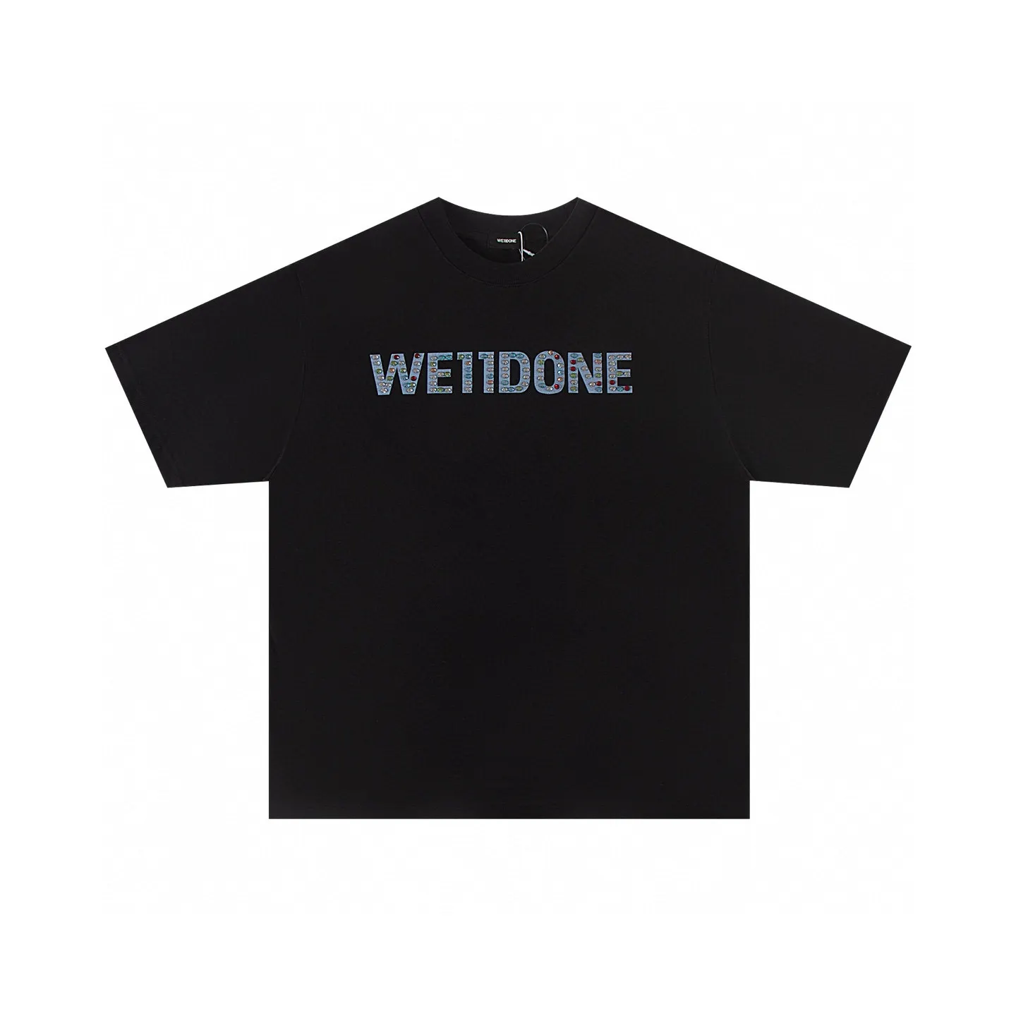 Rhinestone Logo Cotton T-Shirt D14011830 — view 4
