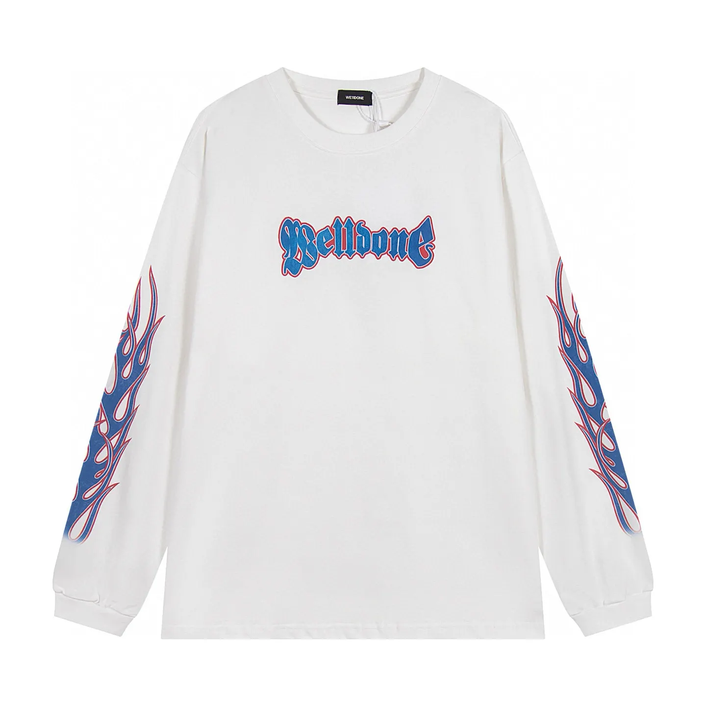 Flame Logo Long-Sleeve Cotton T-Shirt D14011826 — view 4