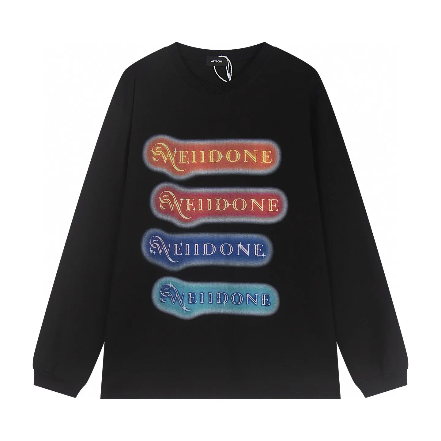 Neon Logo Long-Sleeve Cotton T-Shirt D14011825