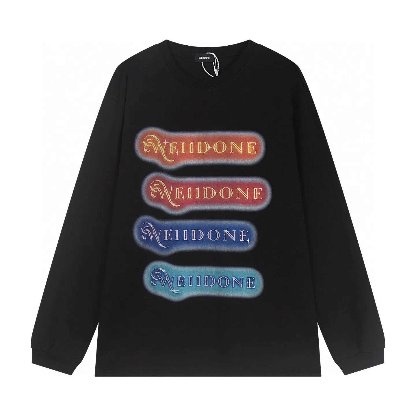 Neon Logo Long-Sleeve Cotton T-Shirt D14011825