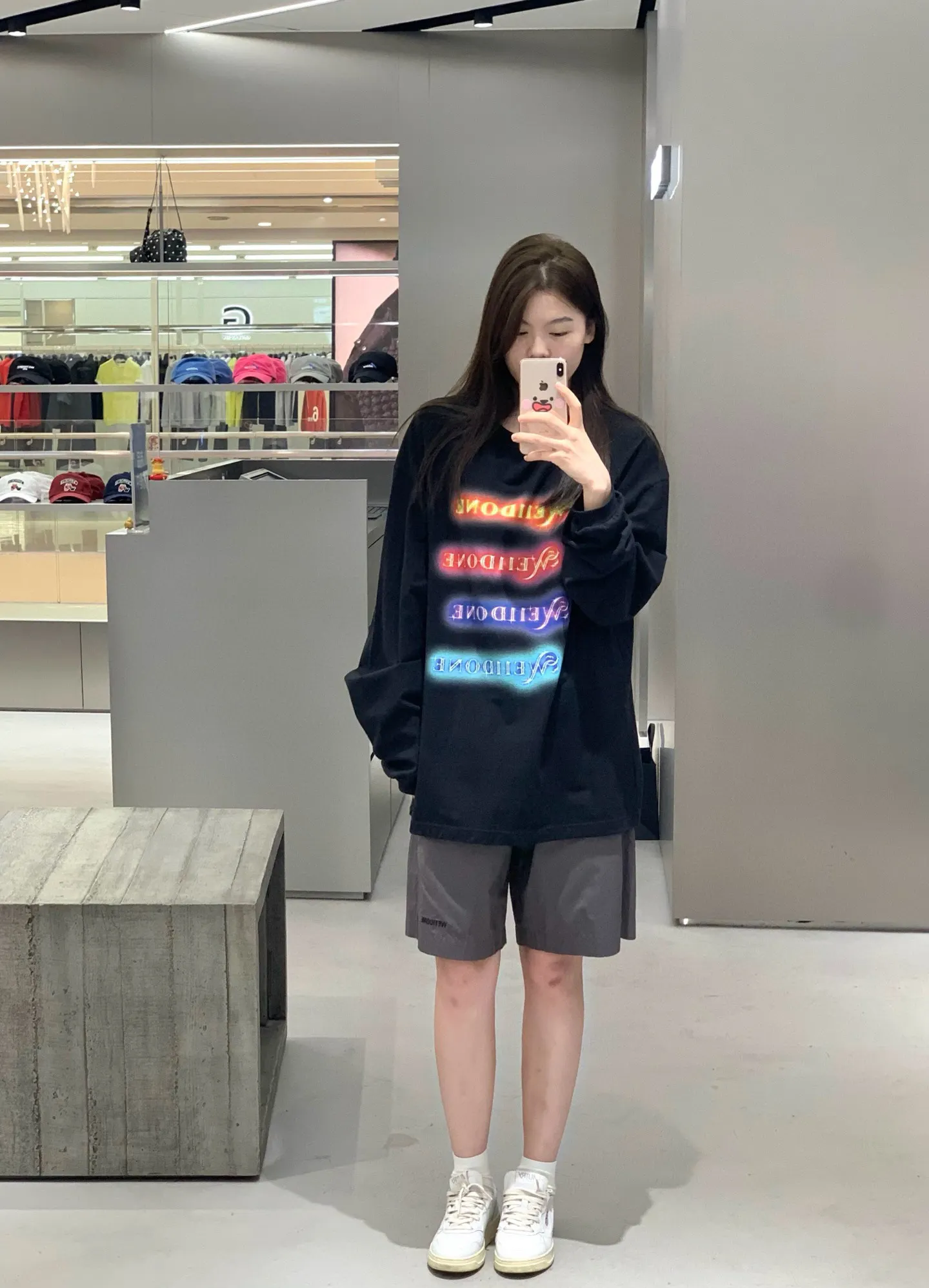 Neon Logo Long-Sleeve Cotton T-Shirt D14011825 — view 10