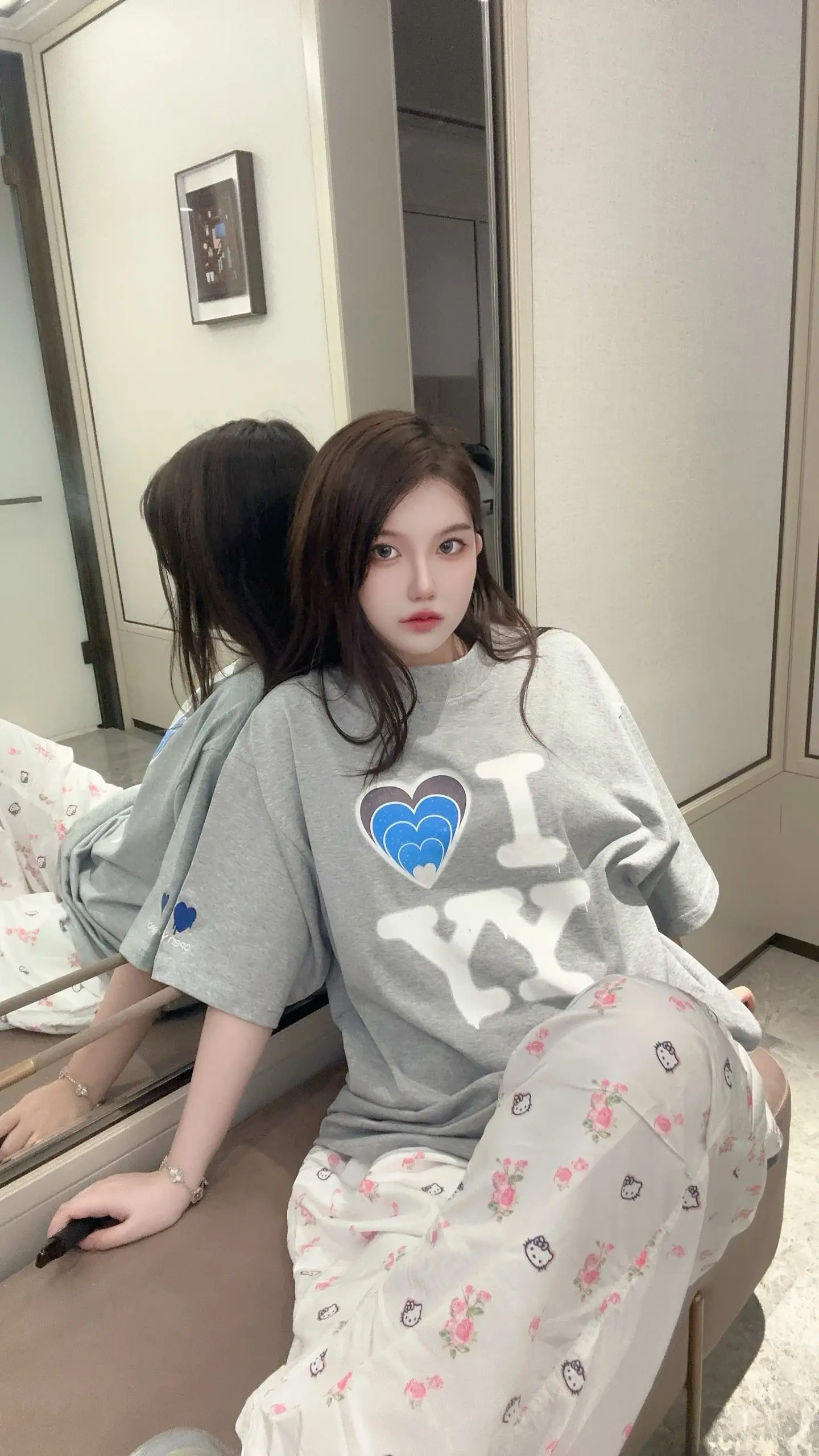 Openyy Heart Logo Graphic T-Shirt D14011822