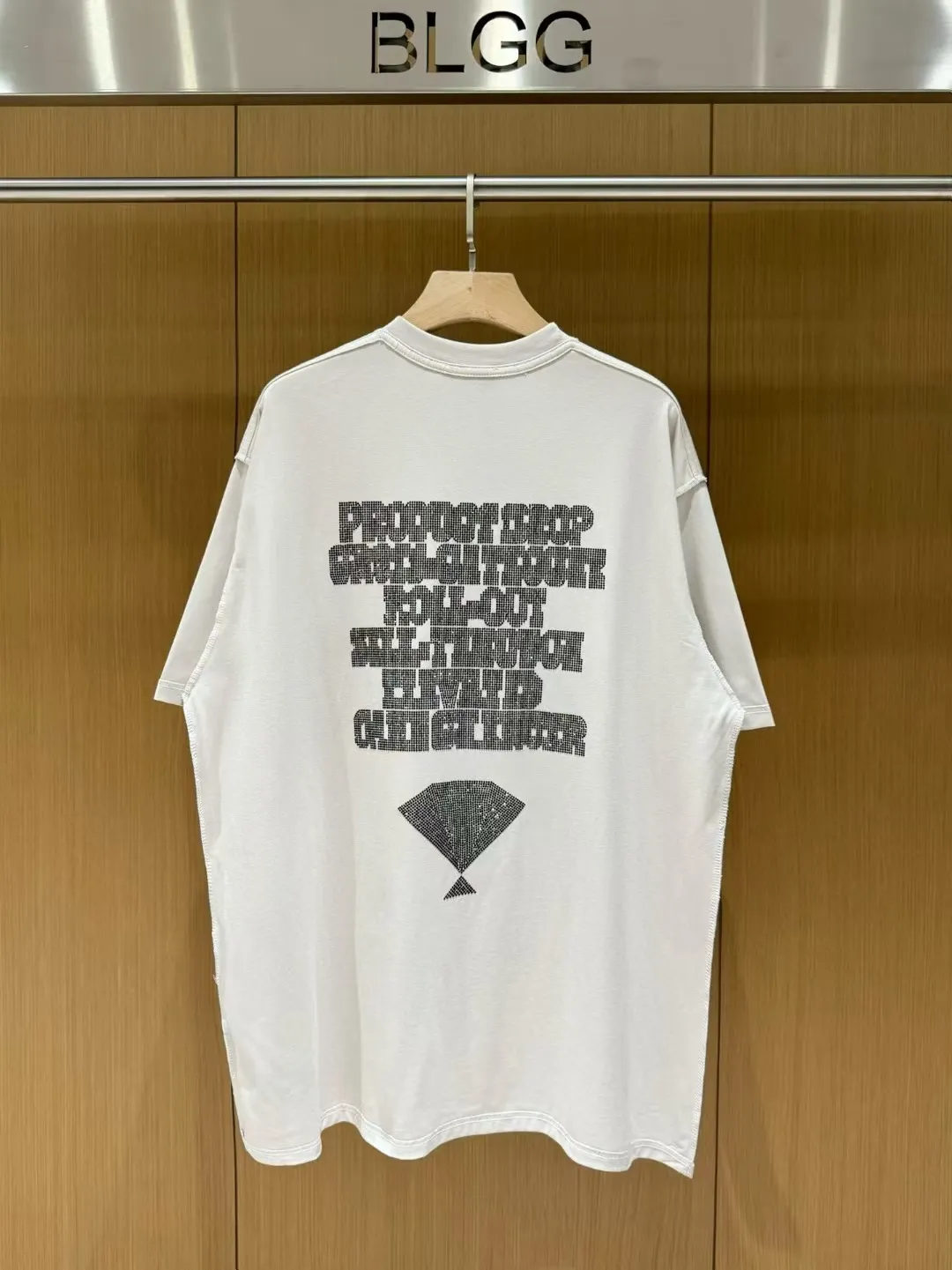 Rhinestone Graphic Oversized T-Shirt D14011821 — view 5