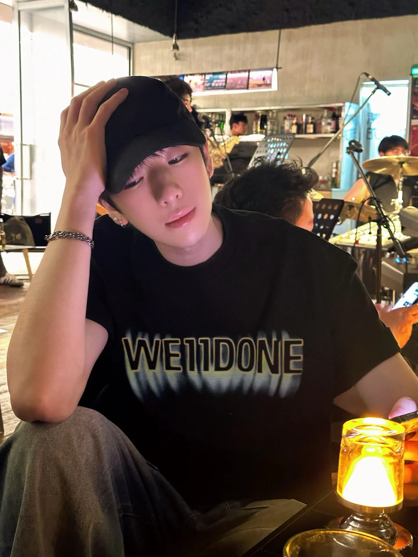 We11done Flame Logo Graphic T-Shirt D14011818