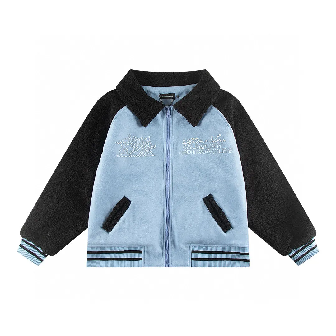 Color-Block Fleece Varsity Jacket D19011859 — view 4