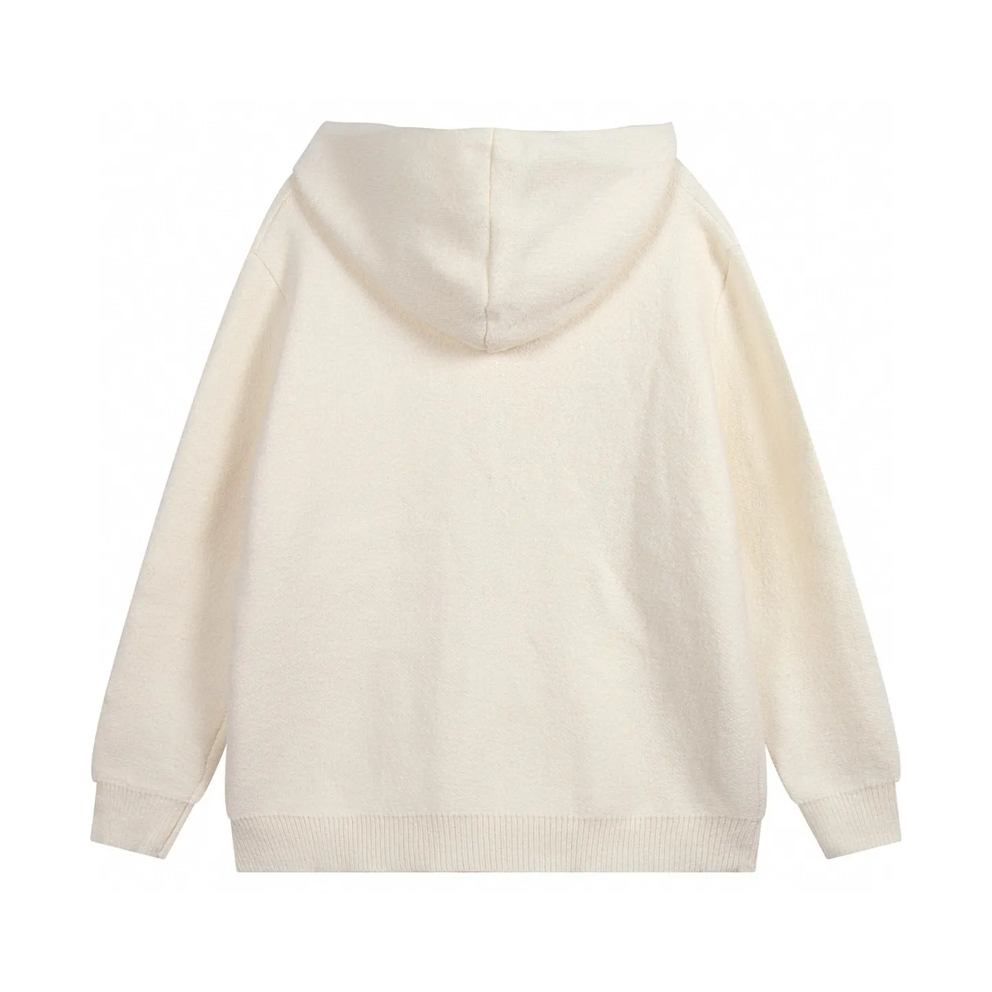 Logo Embroidered Zip-Up Knit Hoodie D19011851 — view 5