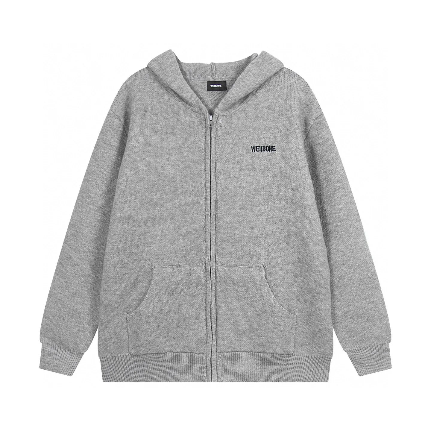 Logo Embroidered Zip-Up Knit Cardigan D19011850 — view 4