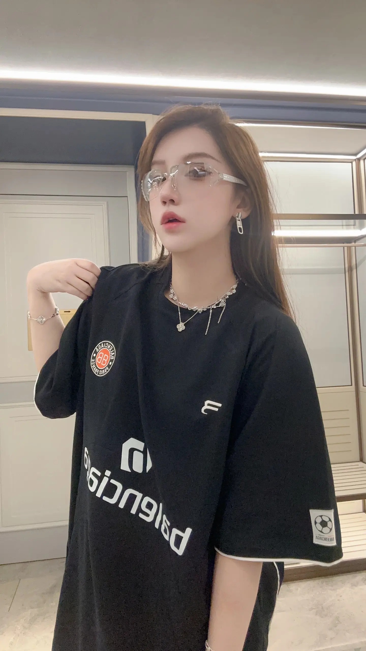 Logo-Print Jersey Soccer T-Shirt D19011855 — view 2
