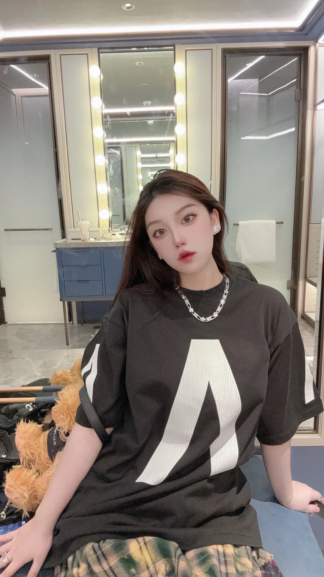 Logo Print Oversized T-Shirt D14011840