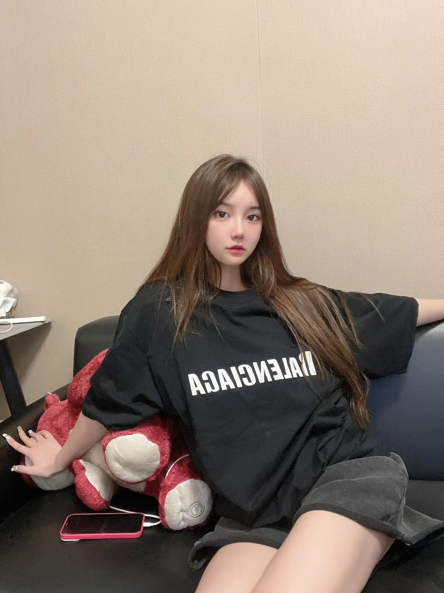 Logo Print Oversized Cotton T-Shirt D14011841