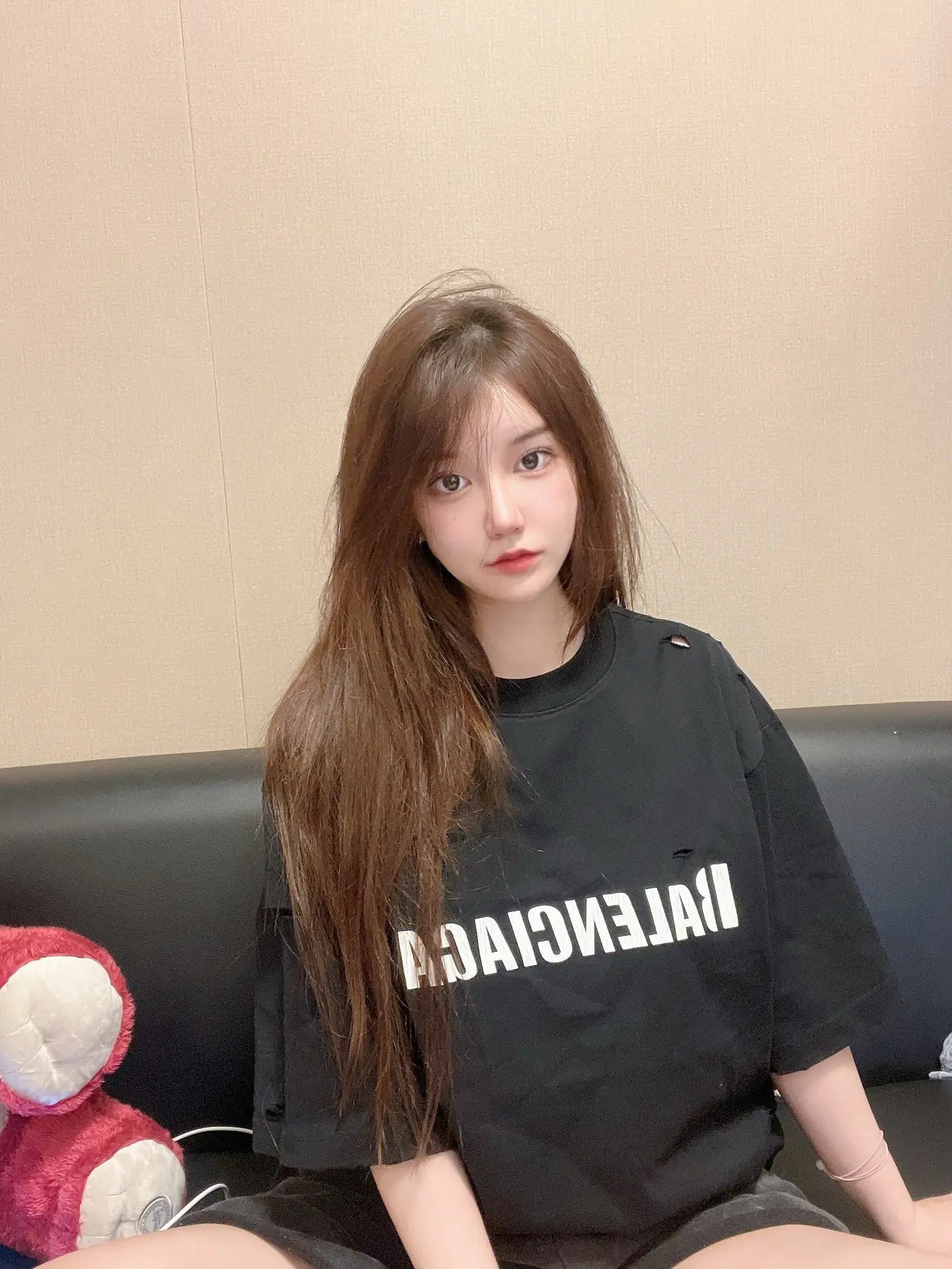Logo Print Oversized Cotton T-Shirt D14011841 — view 2