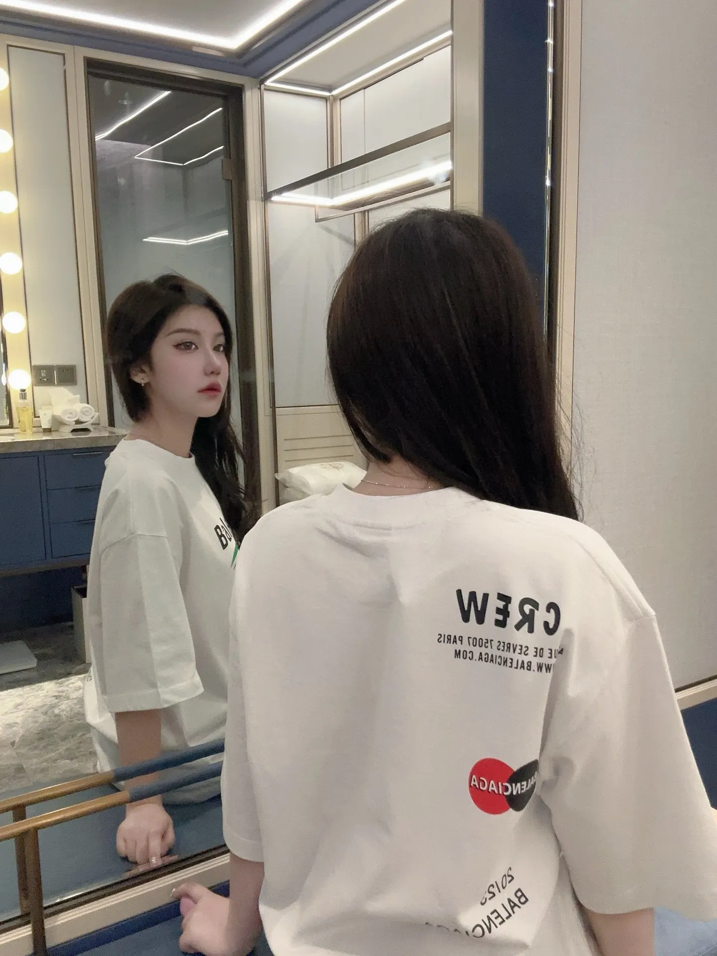 Logo Print Cotton T-Shirt D14011843 — view 2