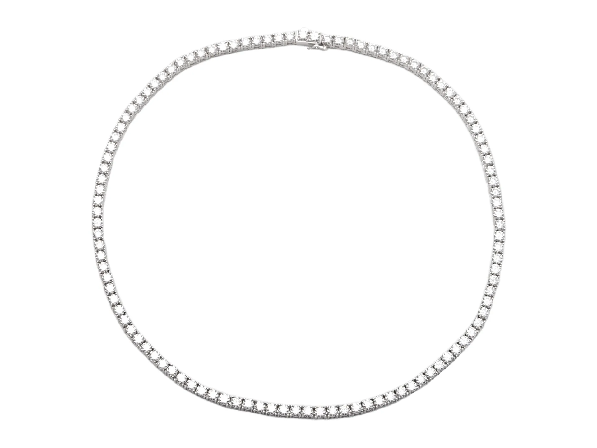 Moissanite Tennis Necklace (Sterling Silver) D218016610