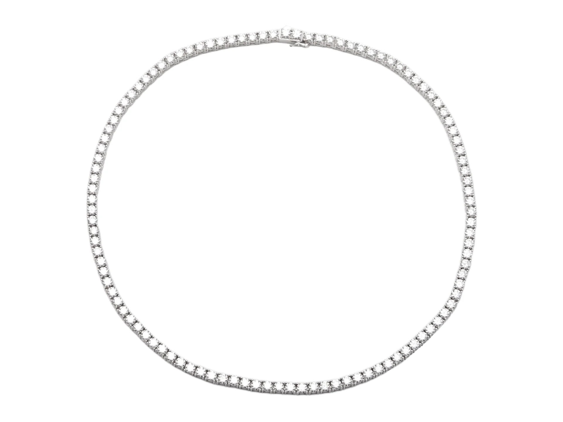Moissanite Tennis Necklace (Sterling Silver) D218016610