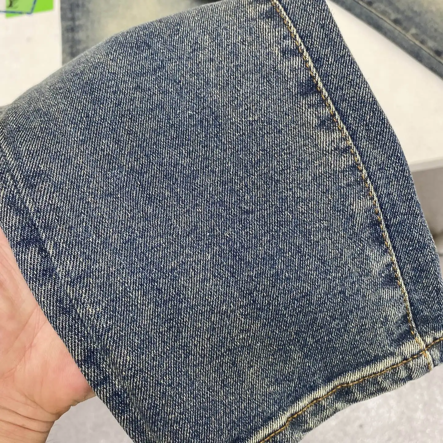 Monogram Patch Slim-Fit Straight-Leg Jeans D17523891 — view 9