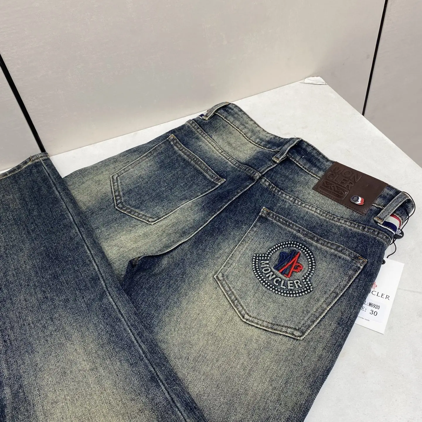 Logo-Embroidered Slim-Fit Straight-Leg Jeans D17523892 — view 2