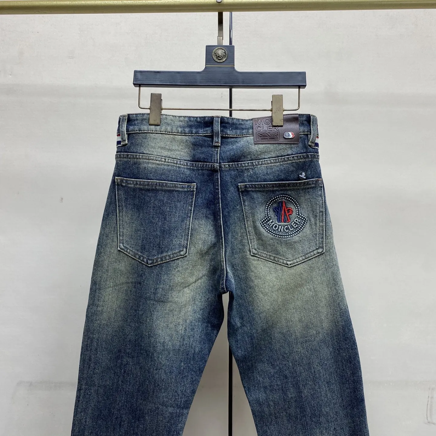 Logo-Embroidered Slim-Fit Straight-Leg Jeans D17523892 — view 5