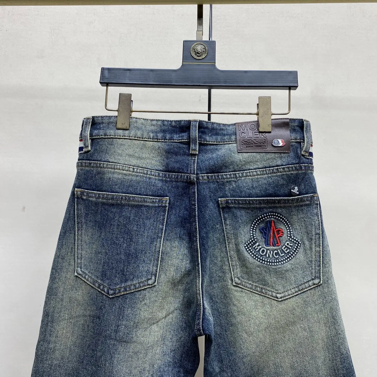 Logo-Embroidered Slim-Fit Straight-Leg Jeans D17523892 — view 6