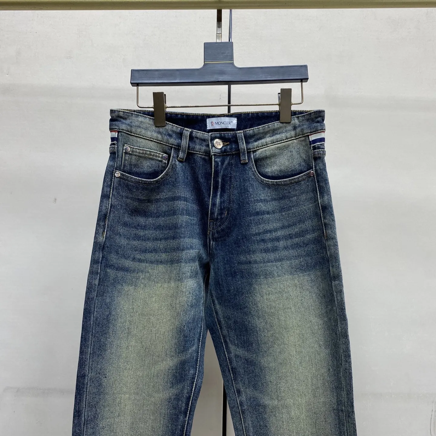 Logo-Embroidered Slim-Fit Straight-Leg Jeans D17523892 — view 7