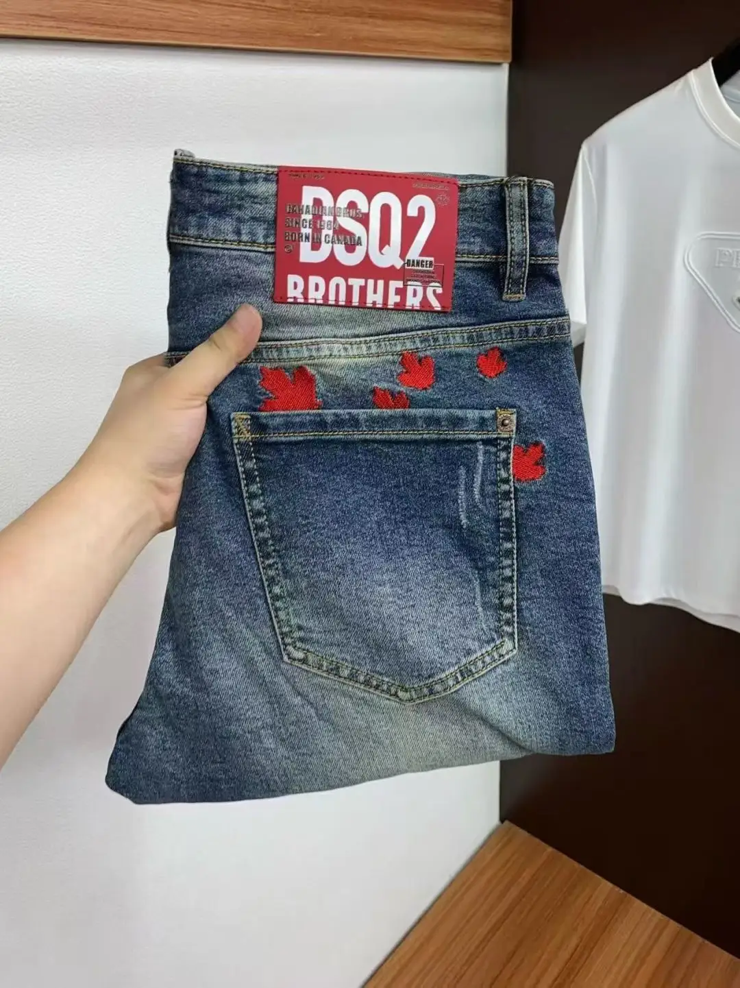 DSQ2 Brothers Slim-Fit Straight-Leg Jeans D17523882