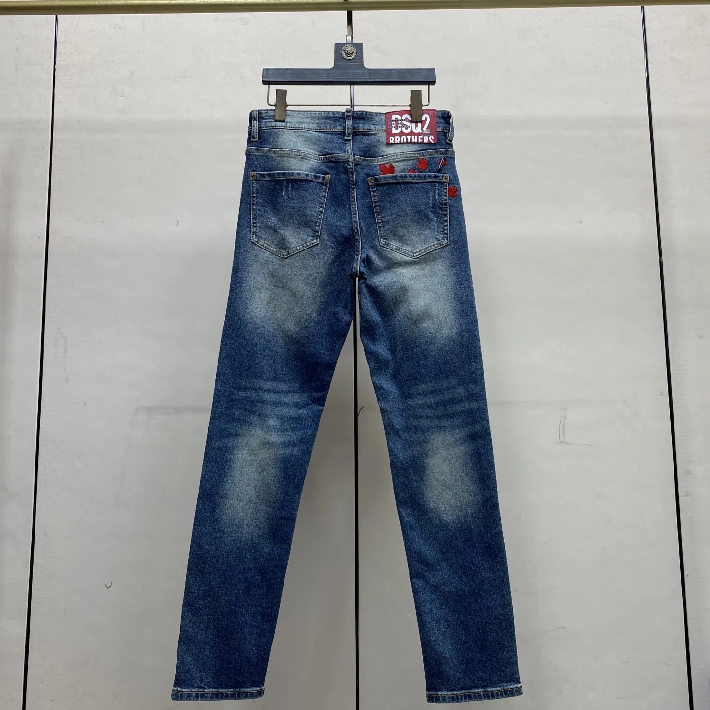 DSQ2 Brothers Slim-Fit Straight-Leg Jeans D17523882 — view 2