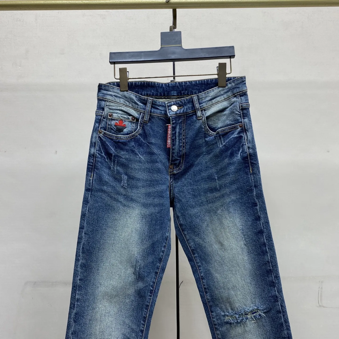 DSQ2 Brothers Slim-Fit Straight-Leg Jeans D17523882 — view 6