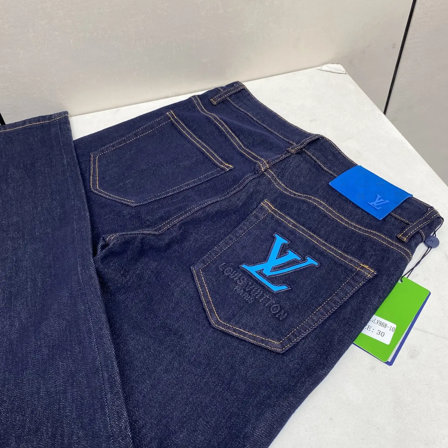 Logo Embroidered Slim-Fit Straight-Leg Jeans D17523884 — view 2