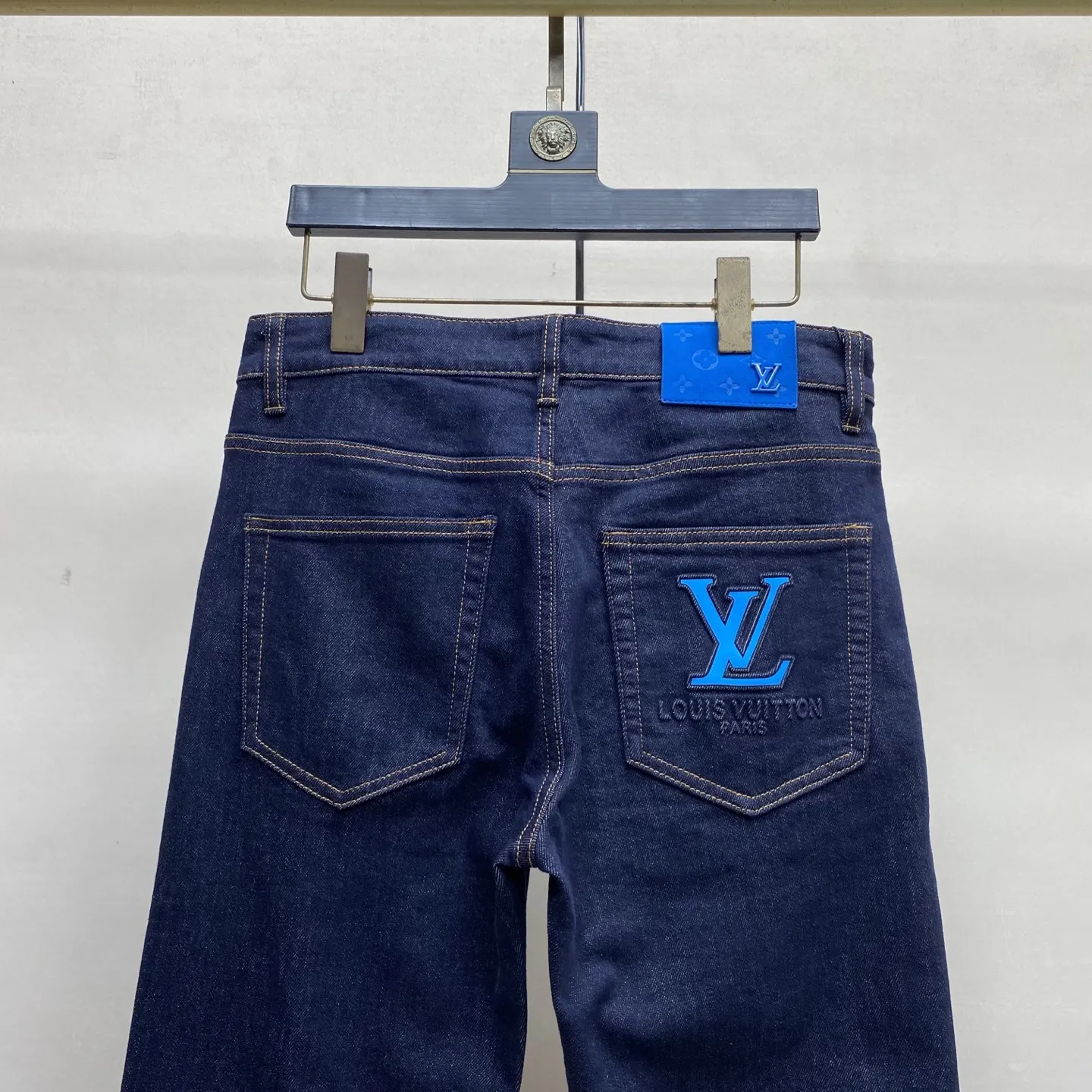 Logo Embroidered Slim-Fit Straight-Leg Jeans D17523884 — view 6