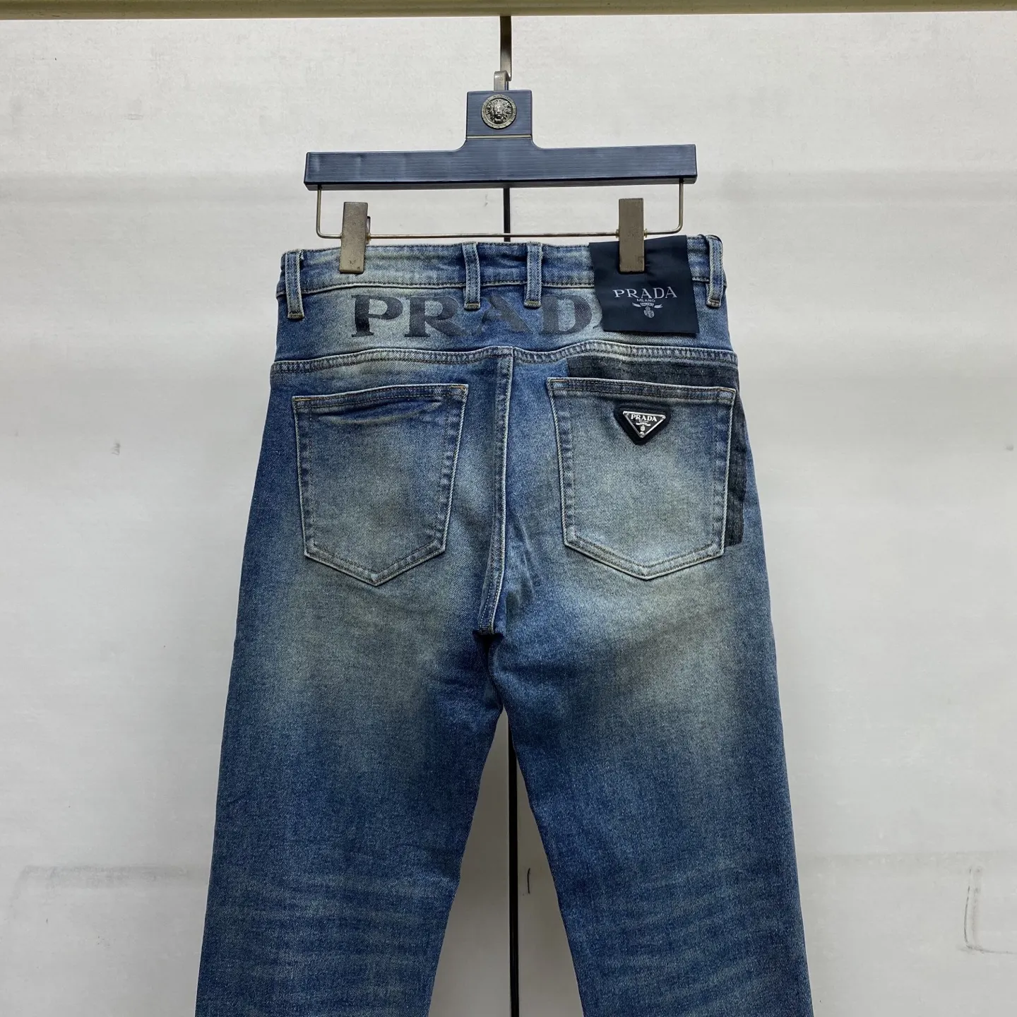 Slim-Fit Straight-Leg Washed Denim Jeans D17523889 — view 5