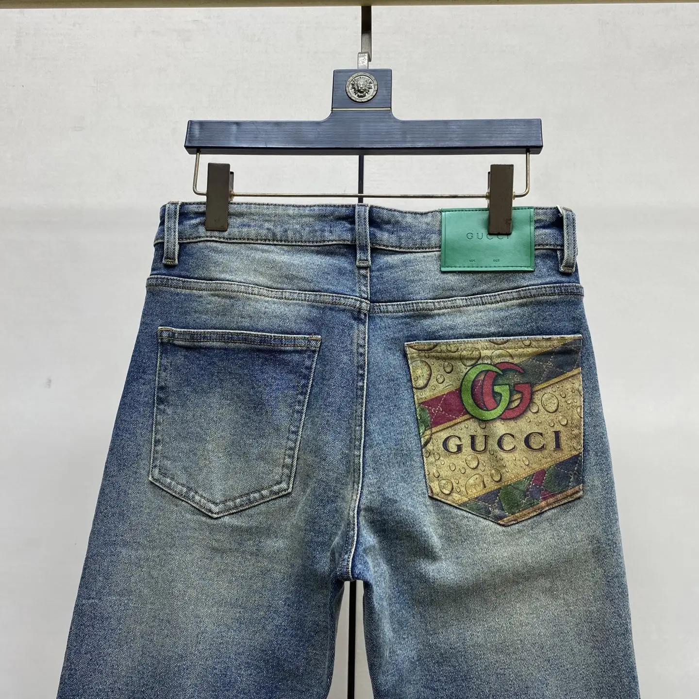 Logo Print Slim-Straight Leg Jeans D17523890 — view 6