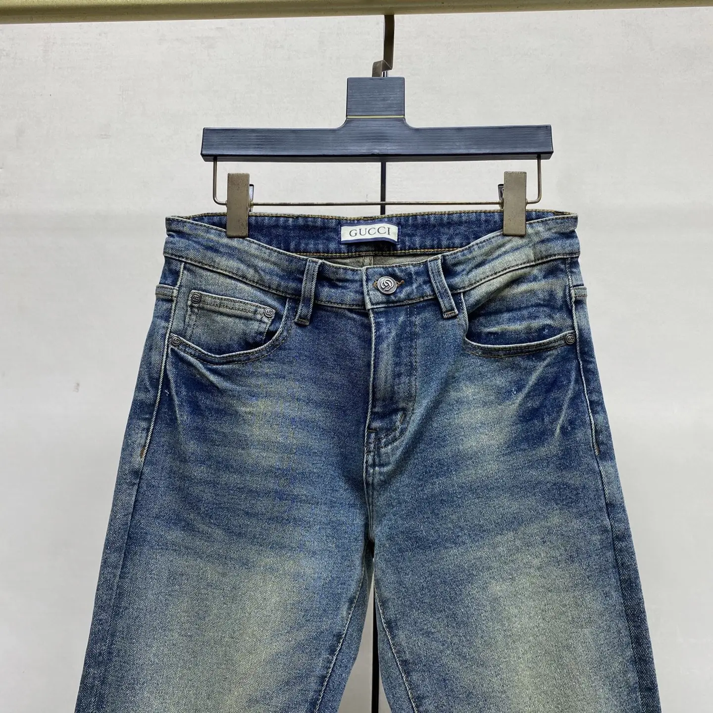 Logo Print Slim-Straight Leg Jeans D17523890 — view 8