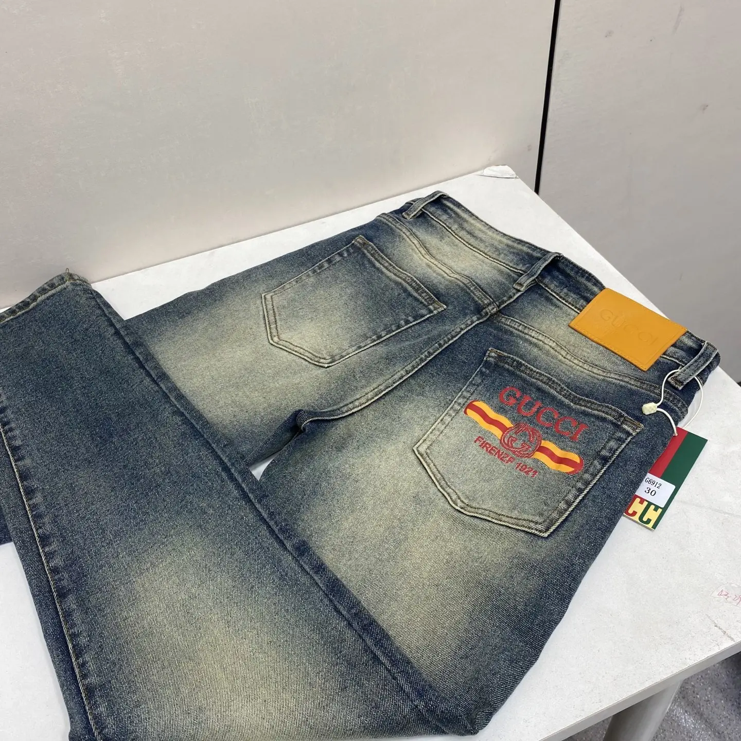 Logo-Embroidered Slim-Fit Straight-Leg Jeans D17523886 — view 2