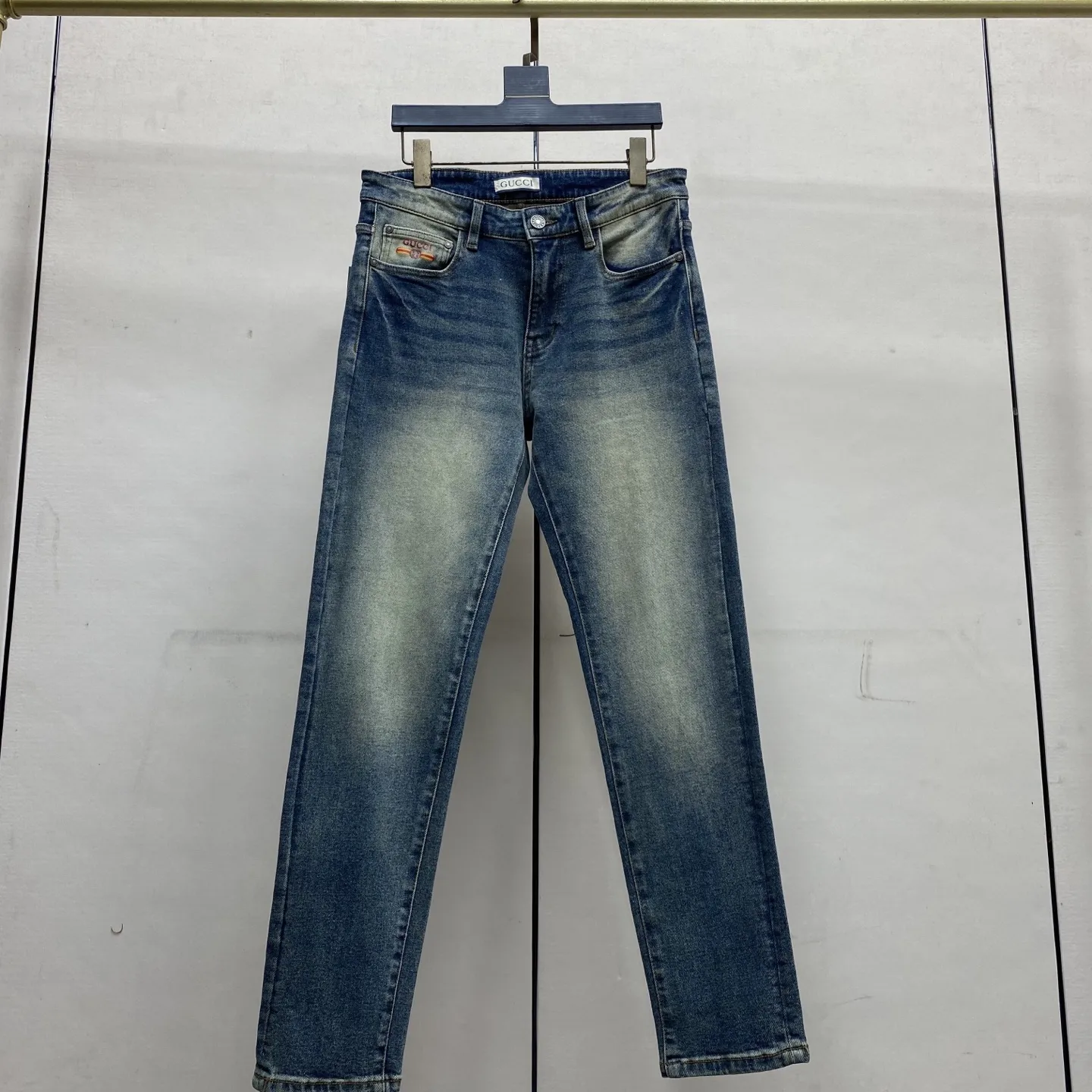 Logo-Embroidered Slim-Fit Straight-Leg Jeans D17523886 — view 4