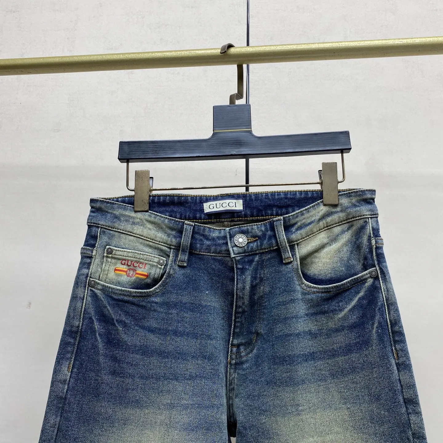 Logo-Embroidered Slim-Fit Straight-Leg Jeans D17523886 — view 8