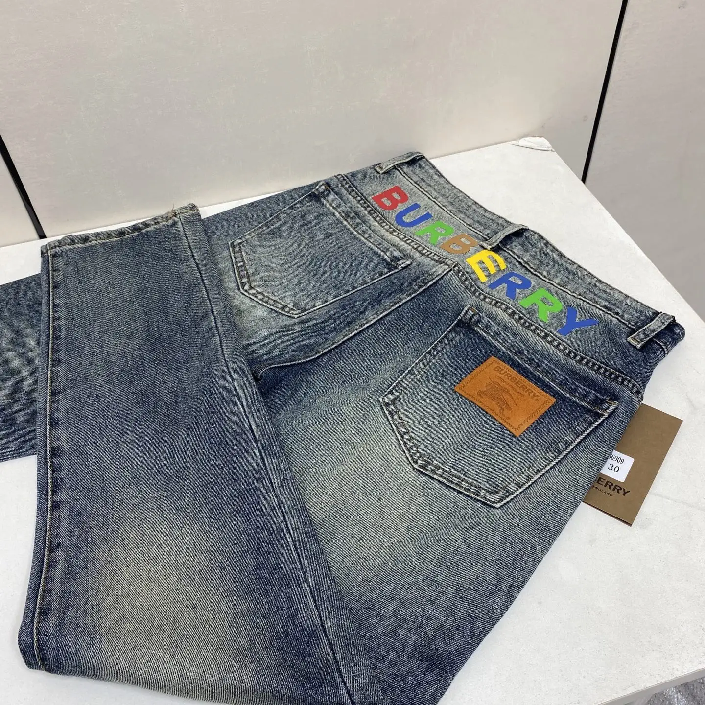 Logo Patch Slim-Fit Straight-Leg Jeans D17523896 — view 2