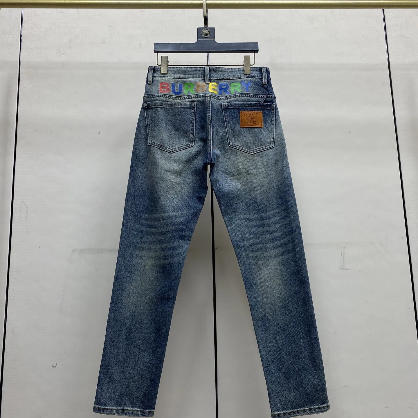 Logo Patch Slim-Fit Straight-Leg Jeans D17523896 — view 3