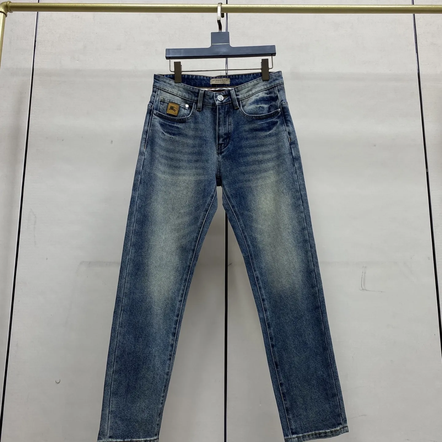 Logo Patch Slim-Fit Straight-Leg Jeans D17523896 — view 4