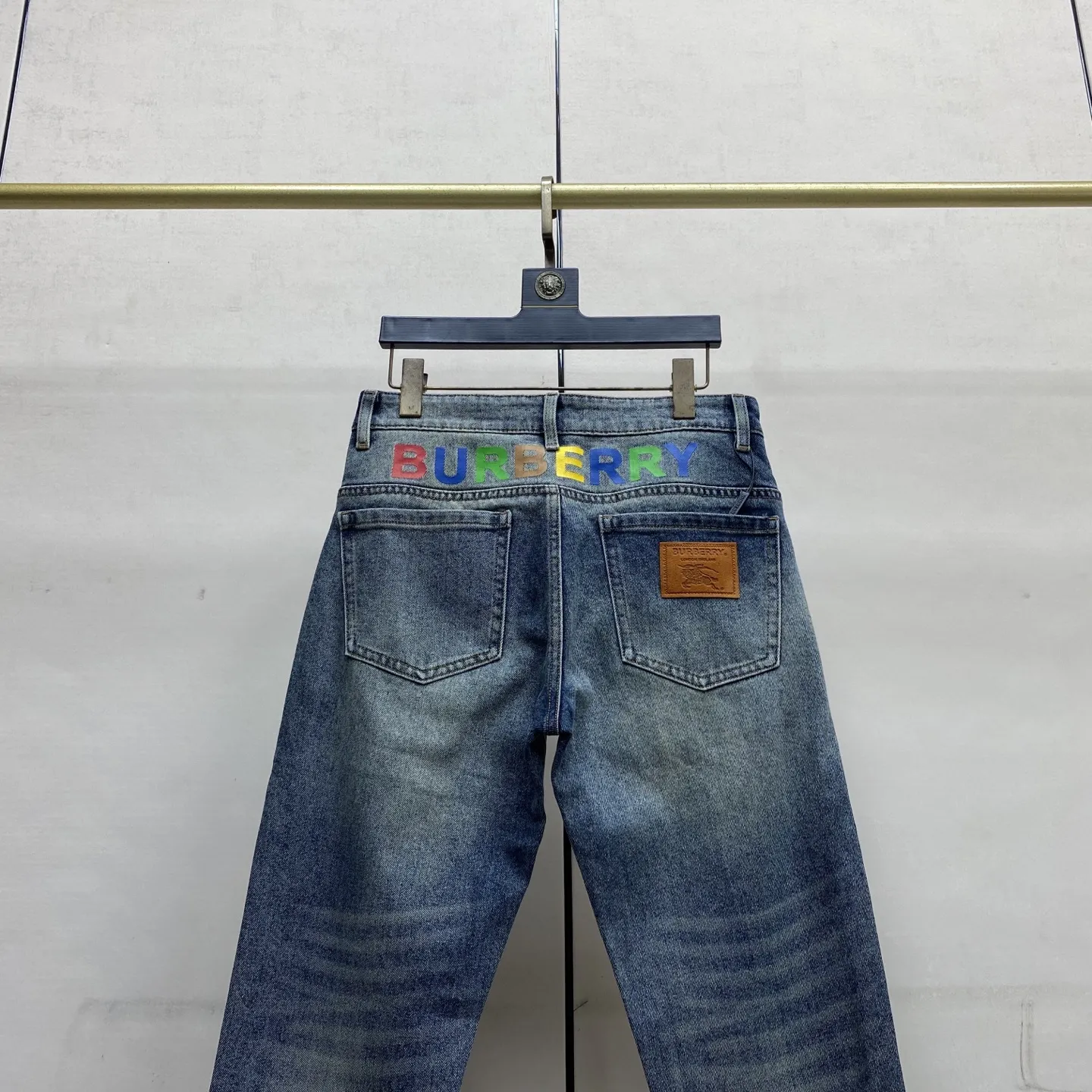 Logo Patch Slim-Fit Straight-Leg Jeans D17523896 — view 5