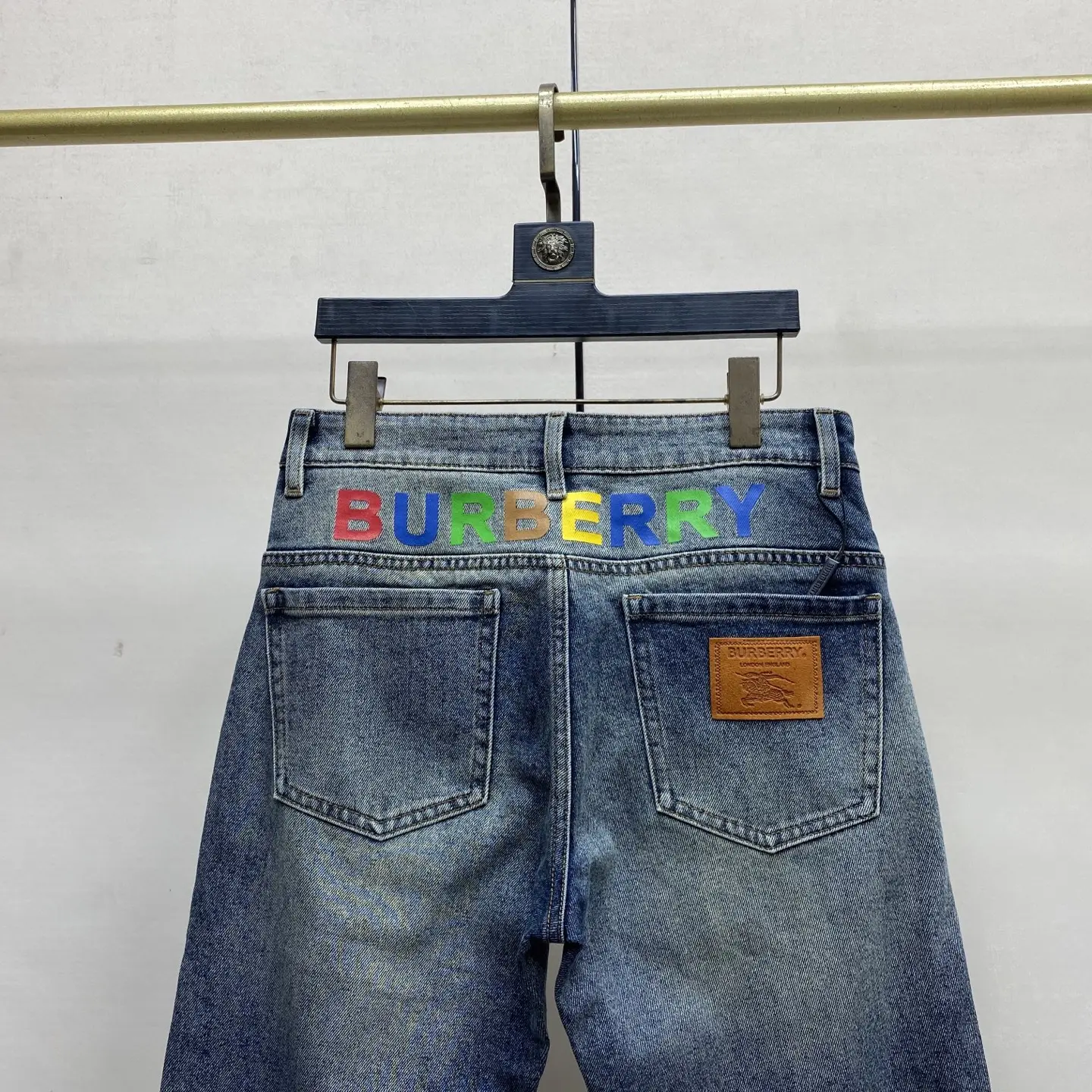 Logo Patch Slim-Fit Straight-Leg Jeans D17523896 — view 6