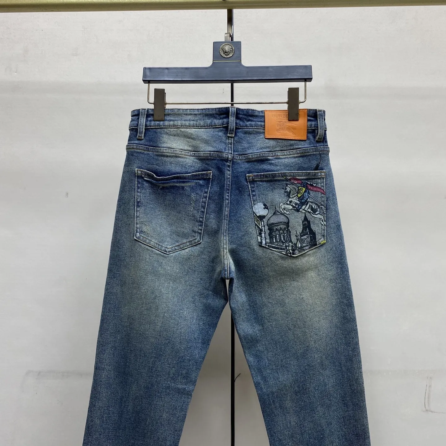 Graphic Print Slim-Fit Straight-Leg Jeans D17523893 — view 5