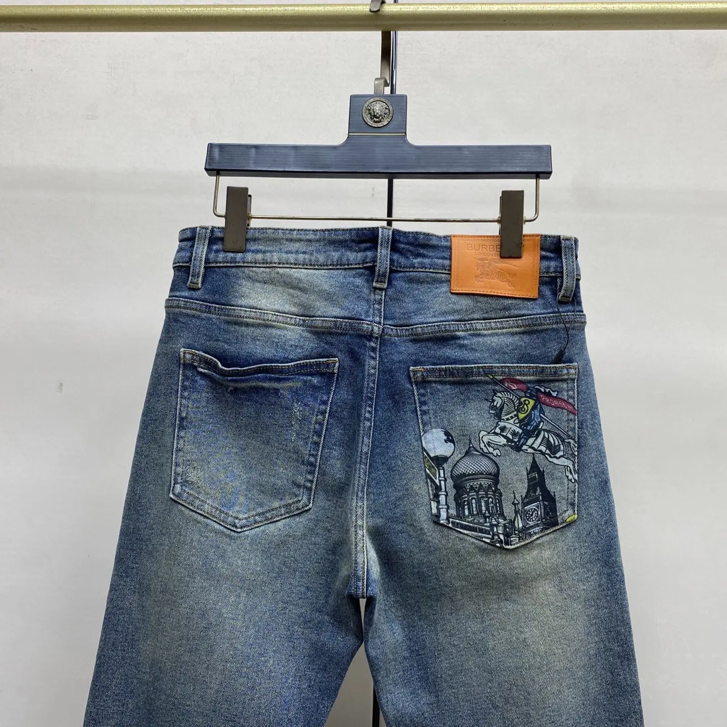 Graphic Print Slim-Fit Straight-Leg Jeans D17523893 — view 6
