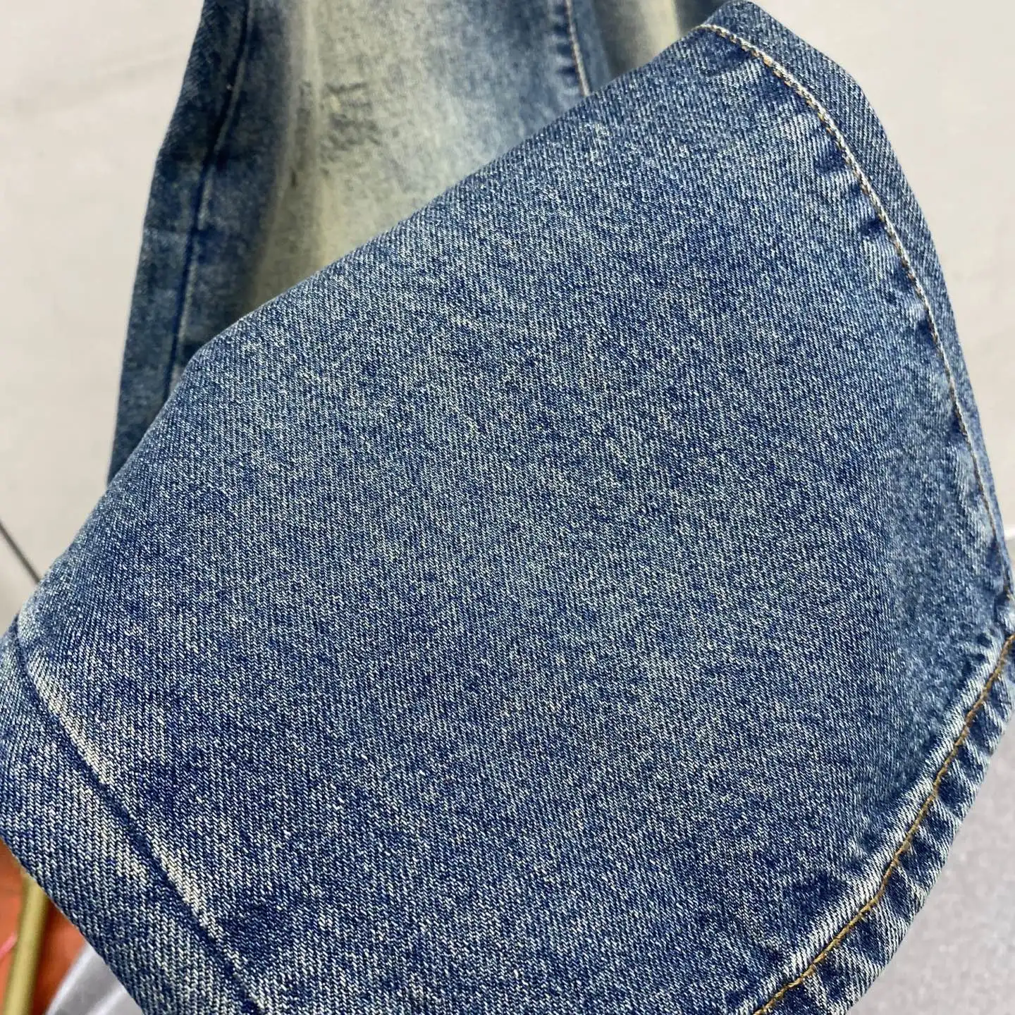 Anagram Embroidered Slim-Fit Straight-Leg Jeans D18023879 — view 9